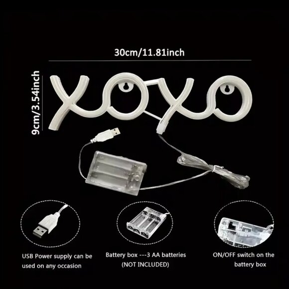 XOXO NEON LED SIGN - Picture 2 of 3